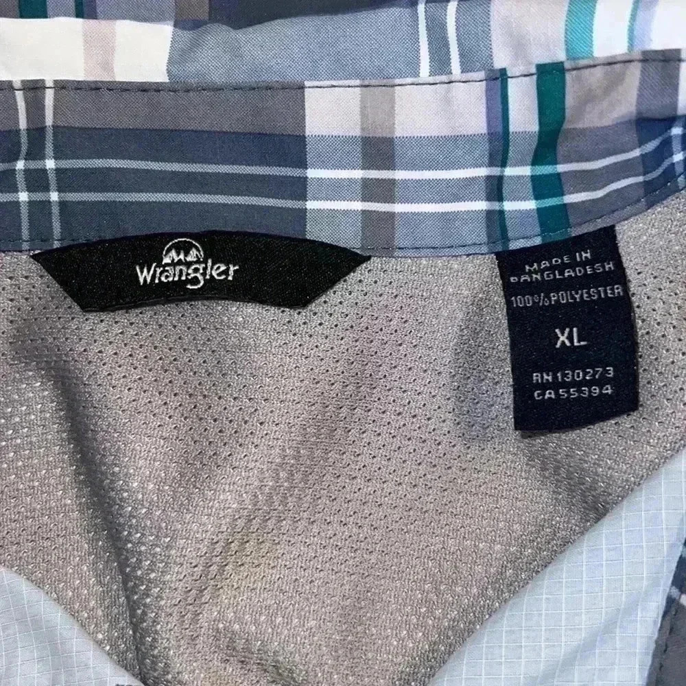 Wrangler Men’s Button Down Short Sleeve Shirt A7 - Picture 3 of 4
